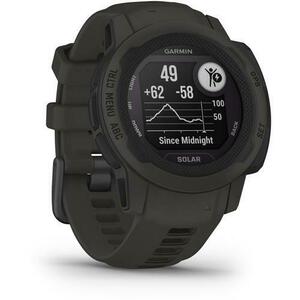 Ceas activity tracker Garmin Instinct 2S, 40mm, Solar, Bluetooth, Android iOS, Rezistenta la apa, Negru imagine