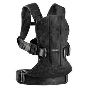 Marsupiu Anatomic One Air - Black, 3D Mesh, Babybjorn imagine