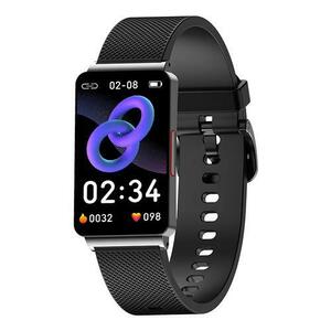 Smartband iSEN EP08, Ecran HD 1.57inch, ECG, Glicemie, Ritm cardiac, Presiune sanguina, Oxigen, Monitorizare somn, Bluetoth, IP67 (Negru) imagine