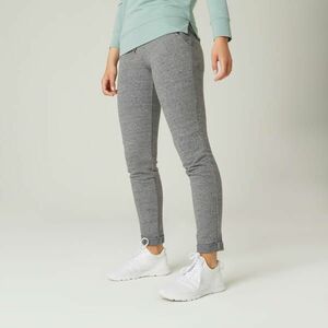 Pantalon de trening Slim 500 Fitness Gri Damă imagine