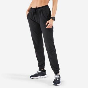 Pantalon respirant Alergare Jogging Run Dry Negru Damă imagine