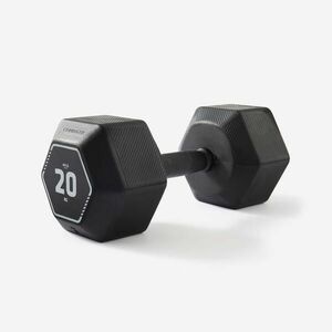 Ganteră Hex Dumbbell 20 kg Negru imagine