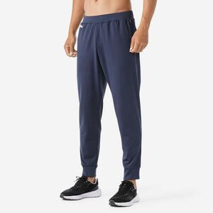 PANTALON CĂLDUROS ALERGARE JOGGING KIPRUN RUN 100 WARM ALBASTRU BĂRBAȚI imagine