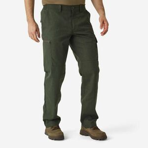 Pantalon cargo rezistent Steppe 300 Verde pestriț imagine