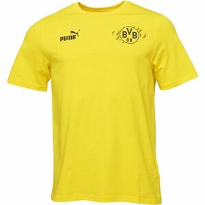 Puma BORUSSIE DORTMUND FOTBAL CULTURE TEE Tricou bărbați, galben, mărime imagine