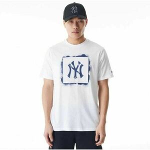 New Era NEW YORK YANKEES MLB SPRAY STAMP Tricou bărbați, alb, mărime imagine