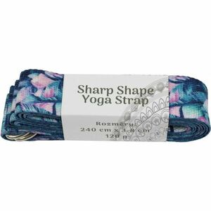 SHARP SHAPE YOGA STRAP LEAVES Bandă yoga, albastru închis, mărime imagine