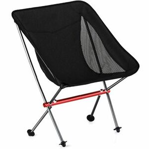 BasicNature Ultralight Low Rest Scaun de călătorie negru imagine