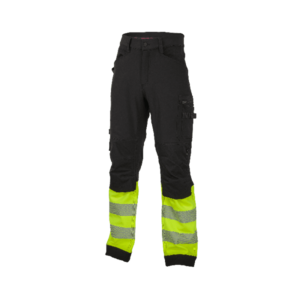 BENNON Pantaloni de lucru REFLECTOS, negru/galben imagine