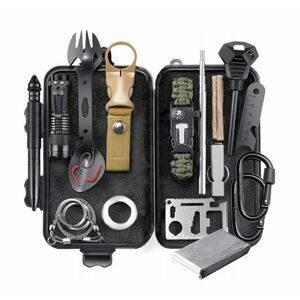 DRAGOWA Tactical Camping Kit de supraviețuire de urgență Ash, mare imagine