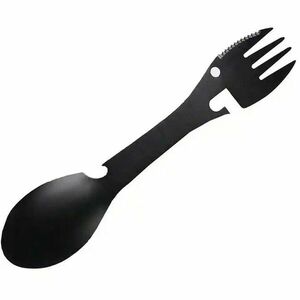 DRAGOWA Tactical Camping Cutlery 5in1 Erin, negru imagine