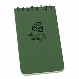 Notebook Rite in the Rain All Weather Verde nr. 935 imagine