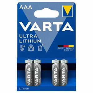 Baterie Varta Ultra Lithium AAA / Micro 4 bucăți imagine