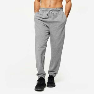 Pantalon de trening Regular 500 Fitness Essentials Gri Bărbați imagine