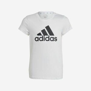 Tricou Educație fizică ADIDAS Alb-Negru Fete imagine