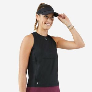 Tricou Tenis Dry Soft cu guler rotund Negru Damă imagine