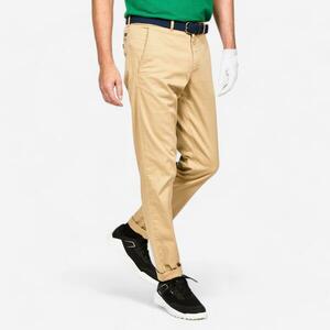 Pantalon chino golf bumbac MW500 Bej Bărbați imagine