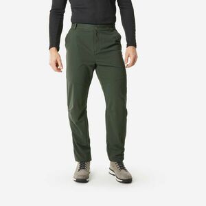 Pantalon Iarnă Călduros Hidrofob Drumeție pe zăpadă SH100 Kaki Bărbați imagine