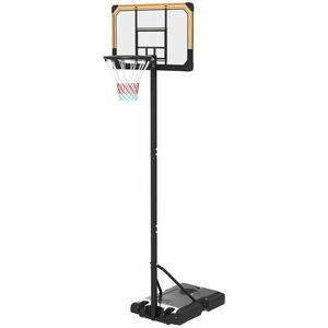 SPORTNOW Cos pentru baschet cu inaltime reglabila, 182-213 cm, Negru imagine