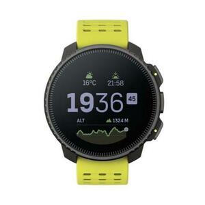 Ceas activity tracker Suunto VERTICAL Lime, Bluetooth, Bratara Silicon, Rezistenta la apa (Negru/Galben) imagine