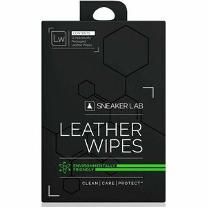 SNEAKER LAB LEATHER WIPES 12 PACK Șervețele de curățat încălțăminte din piele, alb, mărime imagine