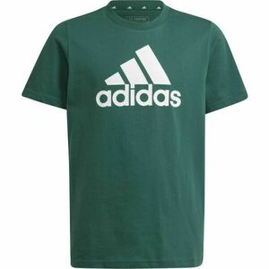 adidas ESSENTIALS BIG LOGO T-SHIRT Tricou pentru juniori, verde închis, mărime imagine