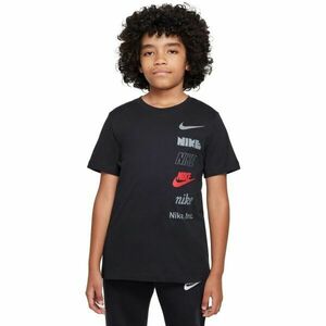 Nike NSW TEE LOGO Tricou pentru băieţi, negru, mărime imagine