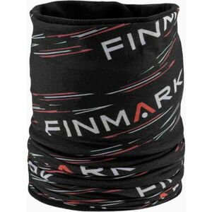 Finmark MULTIFUNCTIONAL SCARF WITH FLEECE Fular multifuncțional copii, negru, mărime UNI imagine