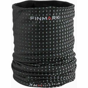 Finmark MULTIFUNCTIONAL SCARF WITH FLEECE Fular multifunțional, negru, mărime imagine