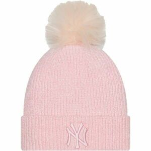 New Era MLB WMNS CHENILLE BOBBLE BEANIE NEW YORK YANKEES Căciulă suporter, roz, mărime imagine