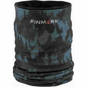 Finmark MULTIFUNCTIONAL SCARF WITH FLEECE Fular multifunțional, negru, mărime imagine