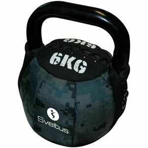 SVELTUS SOFT KETTLEBELL 6 kg Kettlebell, negru, mărime imagine