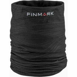 Finmark MULTIFUNCTIONAL SCARF WITH FLEECE Fular multifunțional, negru, mărime imagine