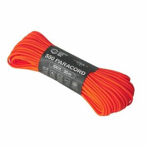 550 Paracord (100 picioare) - portocaliu neon imagine