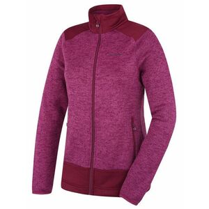 Husky Pulover cu fermoar din fleece pentru femei Alan magenta închis imagine