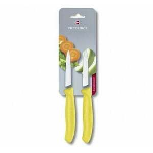 Set de cuțite Victorinox din 2 piese cu lamă netedă Swiss Classic, galben imagine