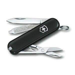 Cuțit multifuncțional Victorinox Classic SD Colors Dark Illusion 58 mm, negru, 7 funcții imagine