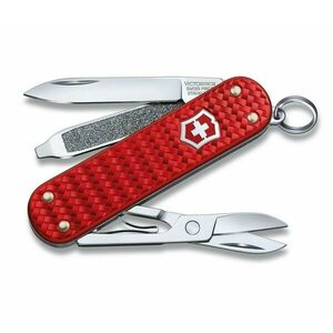 Cuțit multifuncțional Victorinox Classic SD Precious Alox Iconic Red 58mm, roșu imagine