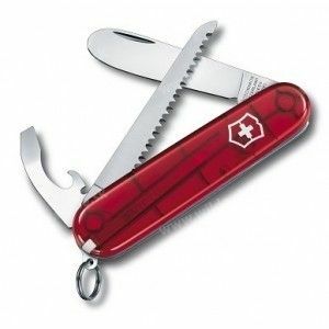 Victorinox My First cuțit multifuncțional pentru copii, roșu transparent, 9 funcții imagine