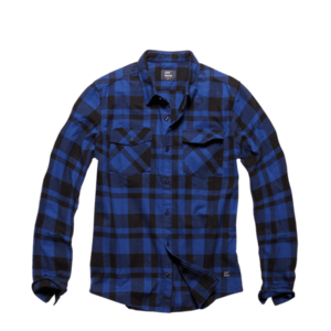 Vintage Industries Shirt Austin, Blue check imagine