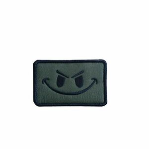 WARAGOD Plasture brodat Emoticon, verde imagine