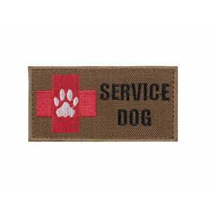 WARAGOD Patch brodat Service Dog Rescue Team, coiot imagine