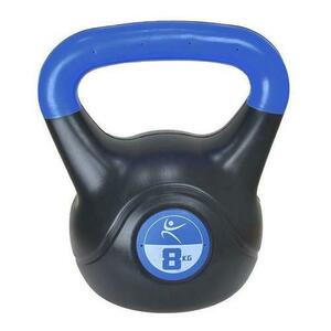 Gantera kettlebell Lifefit 529FVINKETT08, 8kg (Negru/Albastru) imagine