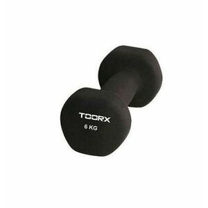 Gantera TOORX MN-6, Neopren, 6 kg (Negru) imagine