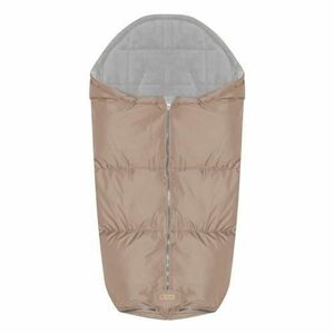 Sac termic de iarna pentru carucior Lorelli Beige, impermeabil, captuseala polar fleece imagine