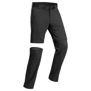 Pantalon Modulabil Drumeție la Munte MH550 Negru Bărbați imagine