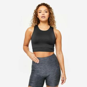 Maiou 120 Fitness Cardio Crop top Negru Damă imagine