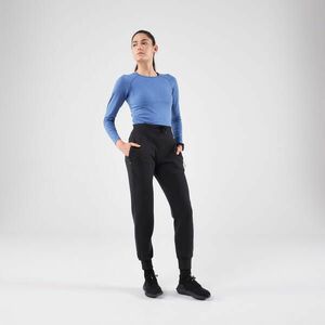 Pantalon călduros de alergare KIPRUN Run 500 Warm Negru Damă imagine