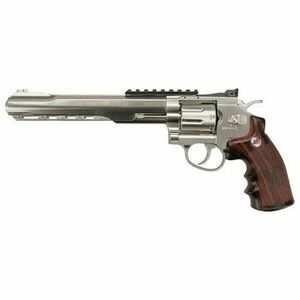 Pistol airsoft CO2 Ruger SuperHawk 8" Silver / 8 bb / 4J Umarex imagine