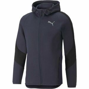 Puma EVOSTRIPE FULL-ZIP HOODIE Hanorac sport bărbați, albastru închis, mărime imagine